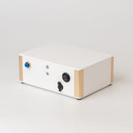 White box with blue and black buttons - DSC01824