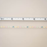 Silver Enamel Chain in Rainbow