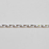 Beveled Diamond Cut Box - Small - Sterling Silver