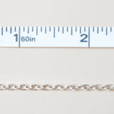 Cable - Flattened - Sterling Silver
