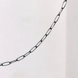 Black chain against white background