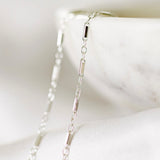 Rectangle Bar Chain - Sterling Silver