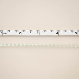 Silver Enamel Chain in Lime