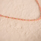 Paperclip Enamel Glitter Pink