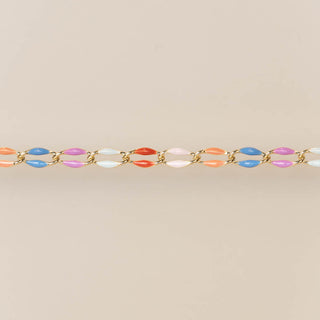 Gold Enamel in Cotton Candy
