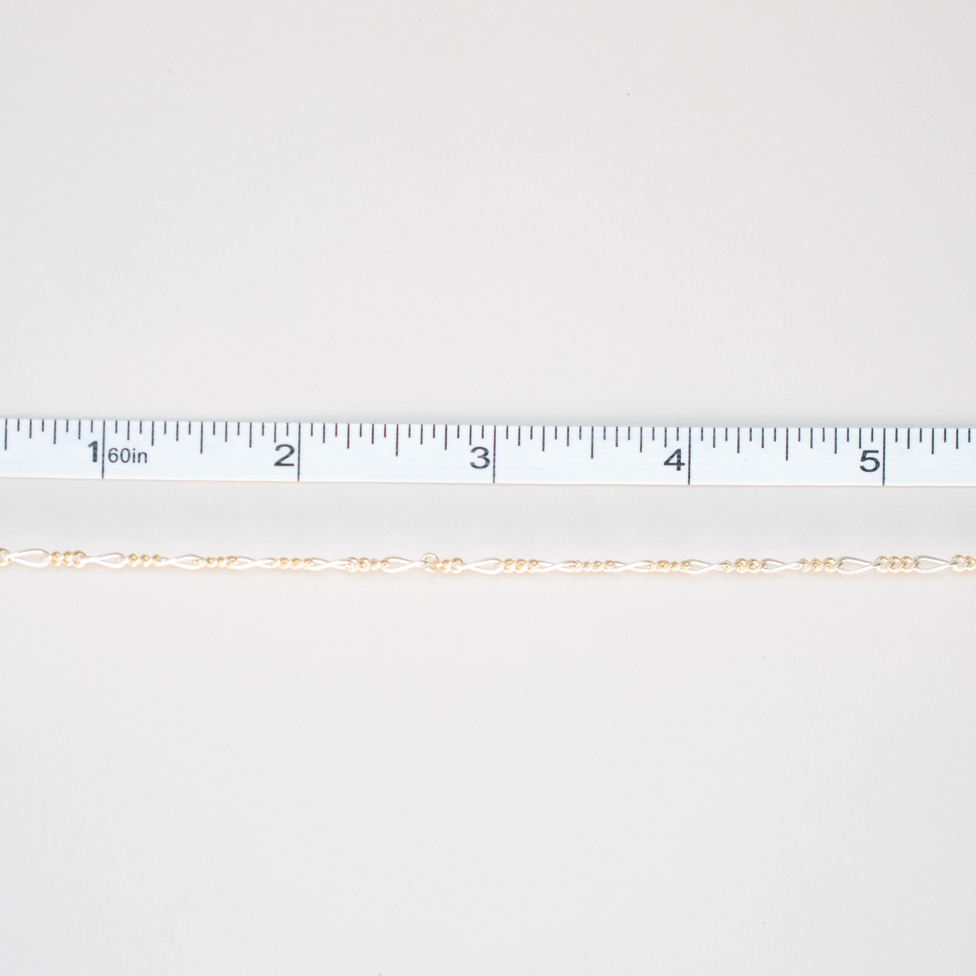 two tone mixed metal permanent jewelry chain