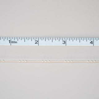 Satellite Curb - Triple Bead - Sterling Silver