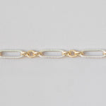 two tone chain for permanent jewelry