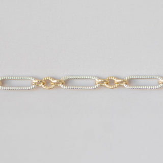 two tone chain for permanent jewelry