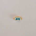 Baguette bezel Connector charm