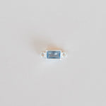 bezel birthstone connector charm