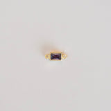 Baguette bezel Connector charm