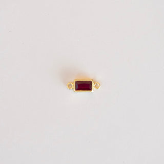 Baguette bezel Connector charm