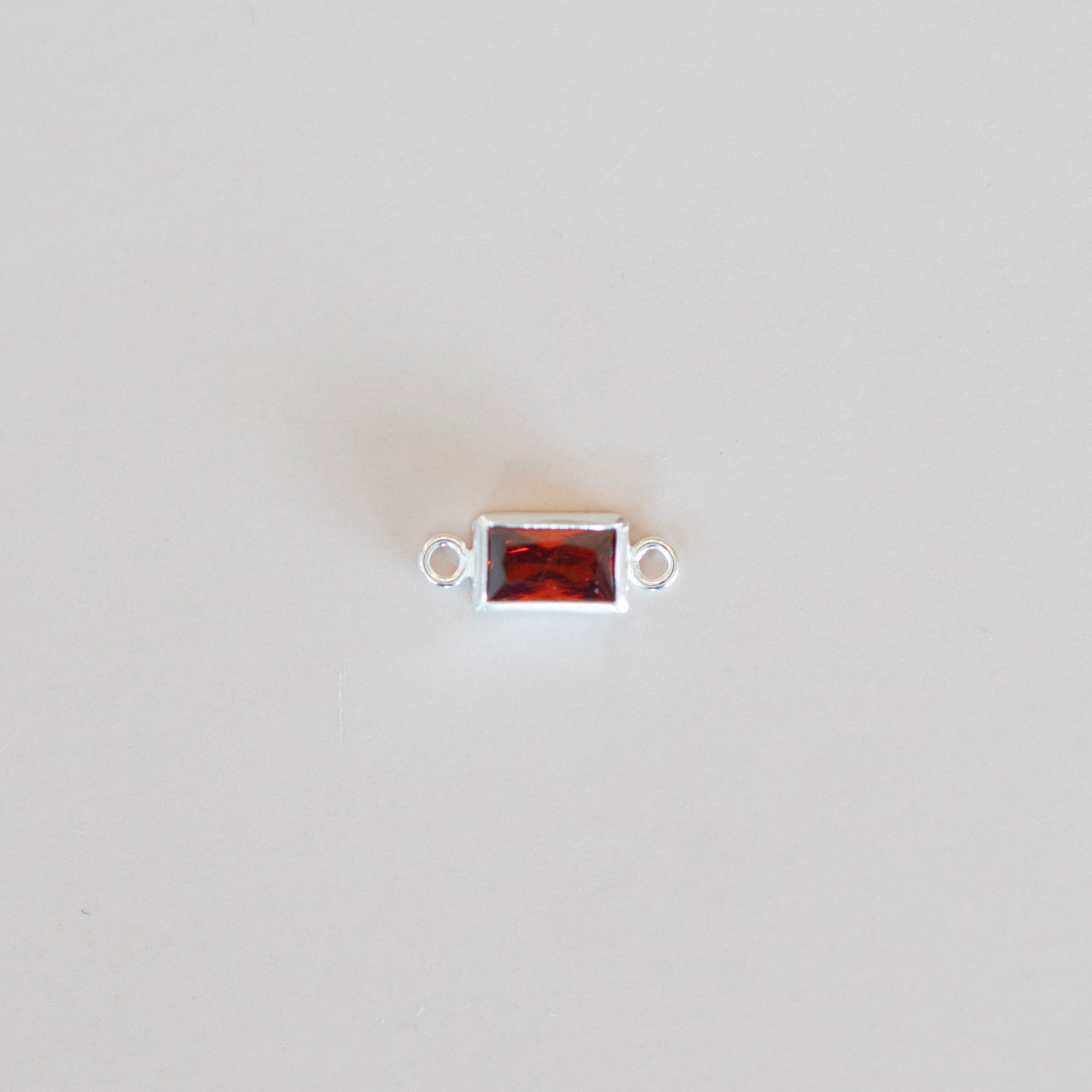 birthstone connector charm