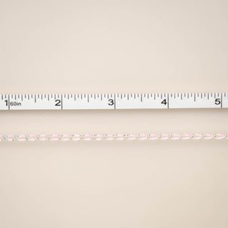 Silver Enamel in Baby Pink