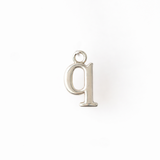 Lowercase Alphabet - Dangle Charm - Sterling Silver