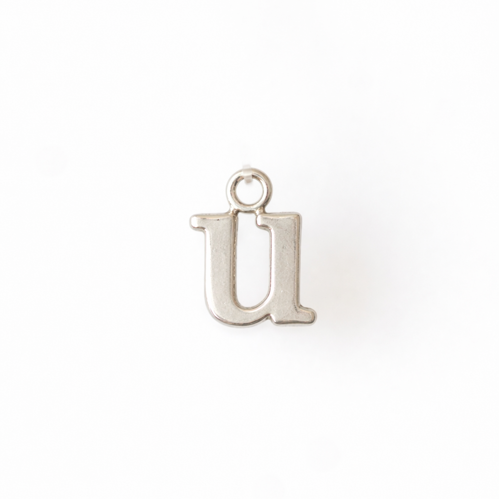 Lowercase Alphabet - Dangle Charm - Sterling Silver