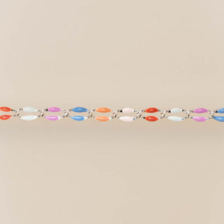 Silver Enamel in Cotton Candy