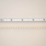 Gold Enamel Chain in Peach