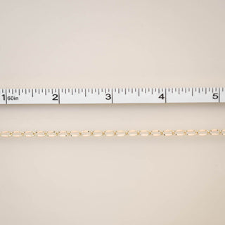 Gold Enamel Chain in Peach
