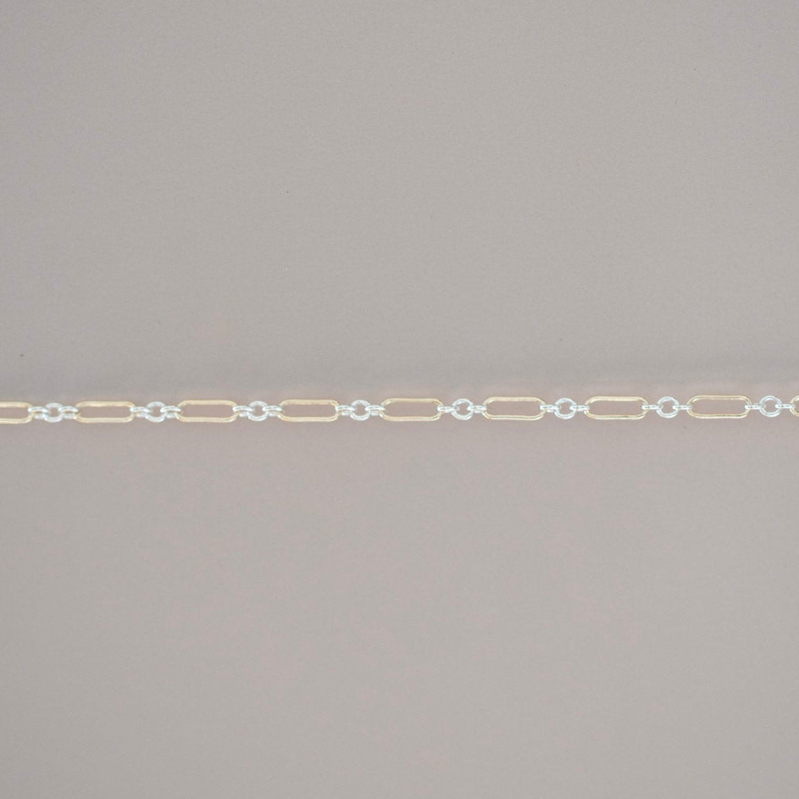 mixed metal chain for permanent jewelry