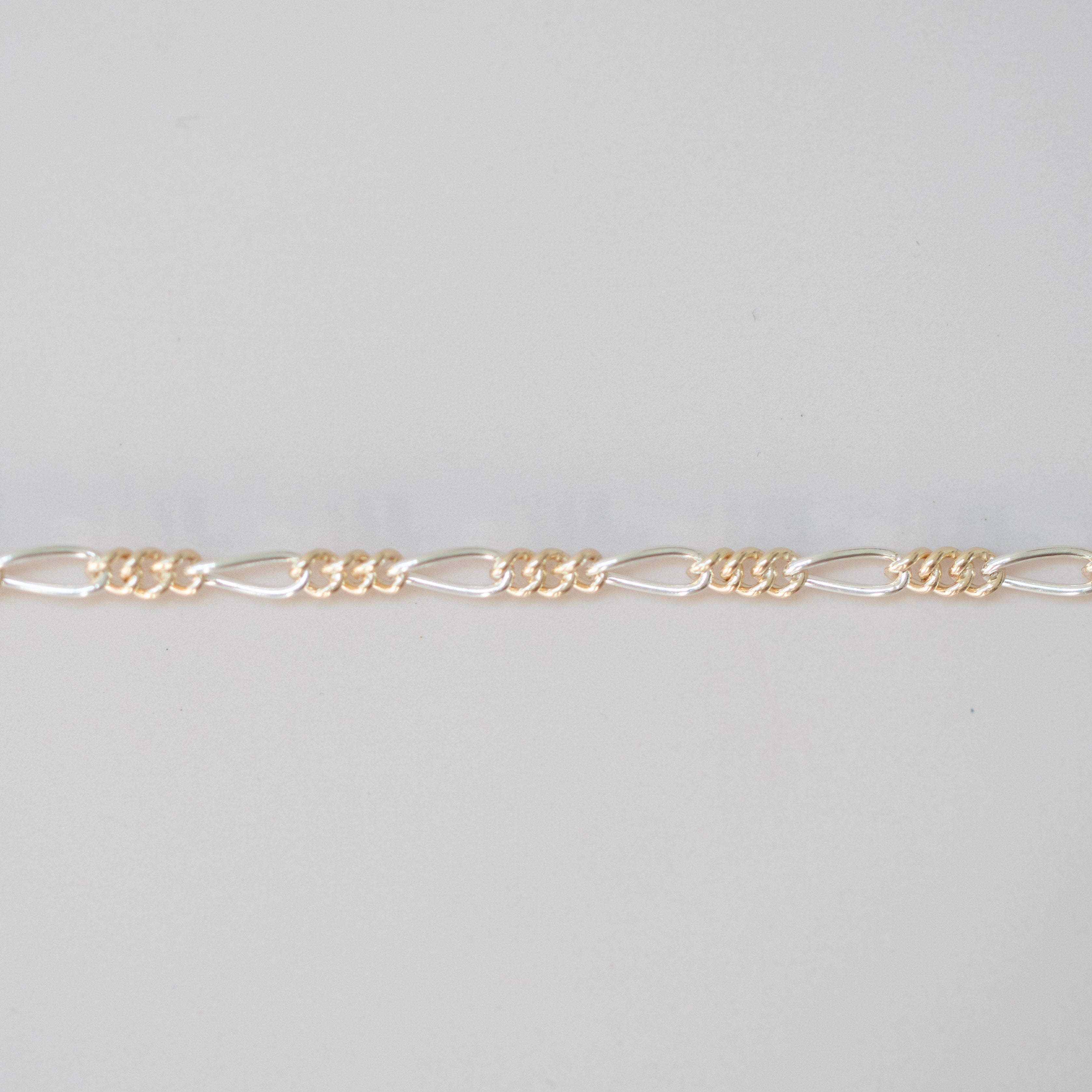 mixed metal two tone chain 