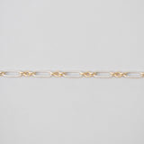 mixed metal two tone chain 