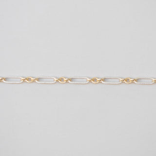 mixed metal two tone chain 