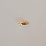 Baguette bezel Connector charm