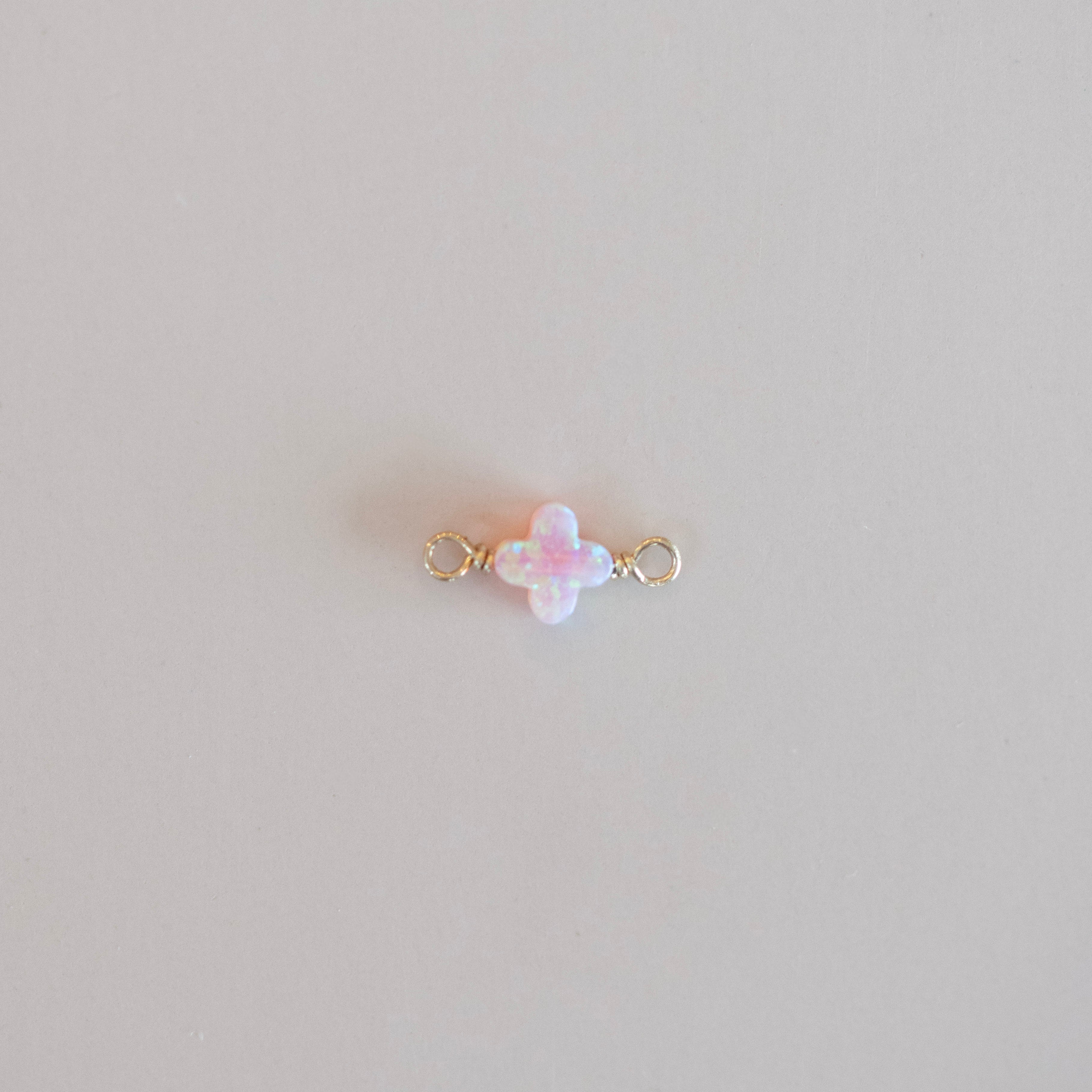 light pink opal clover connector