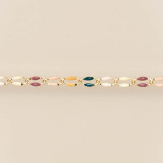Gold Enamel in Ruby + Honey
