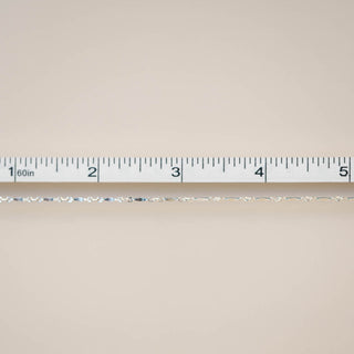 Flattened Bar Chain - Sterling Silver