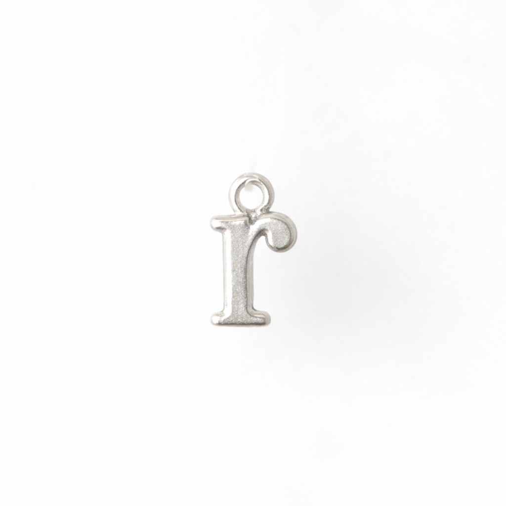 Lowercase Alphabet - Dangle Charm - Sterling Silver