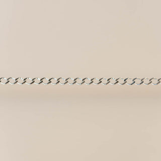 Flattened Curb - Small - Sterling Silver