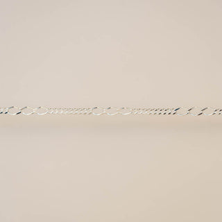 Triple Diamond Curb - Sterling Silver