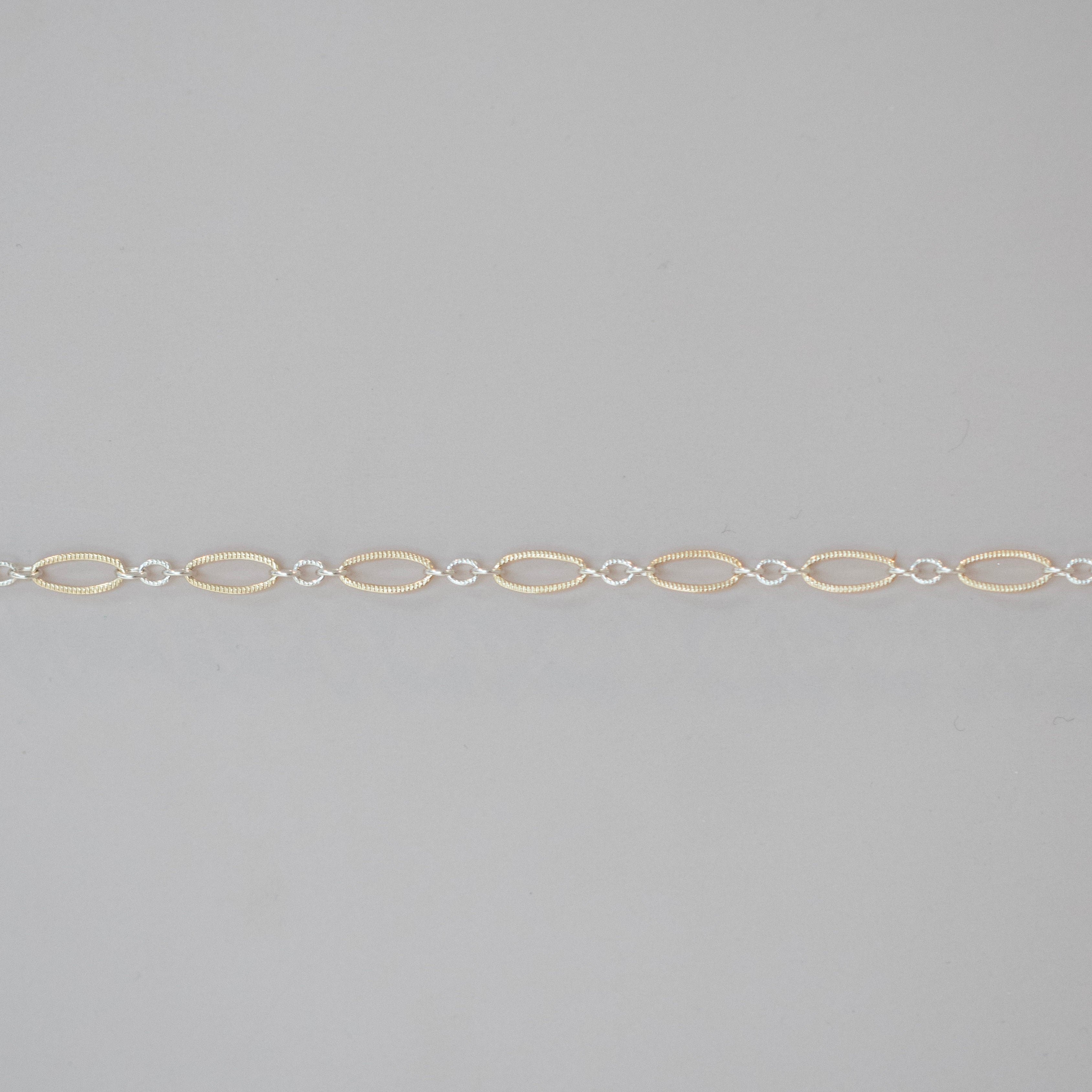 wholesale permanent jewelry two tone chain