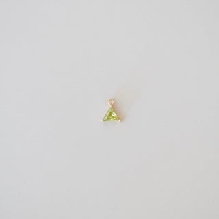 Geometrical Birthstone Dangle Charms - Gold Filled