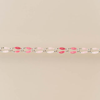 Silver Enamel in Pink Oasis