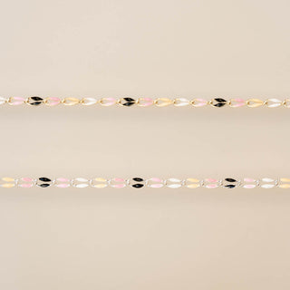 Gold Enamel Chain in Witches Brew
