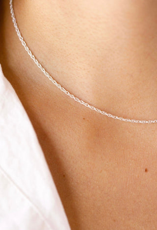 Silver chain necklace detail (34D812F2-D938)