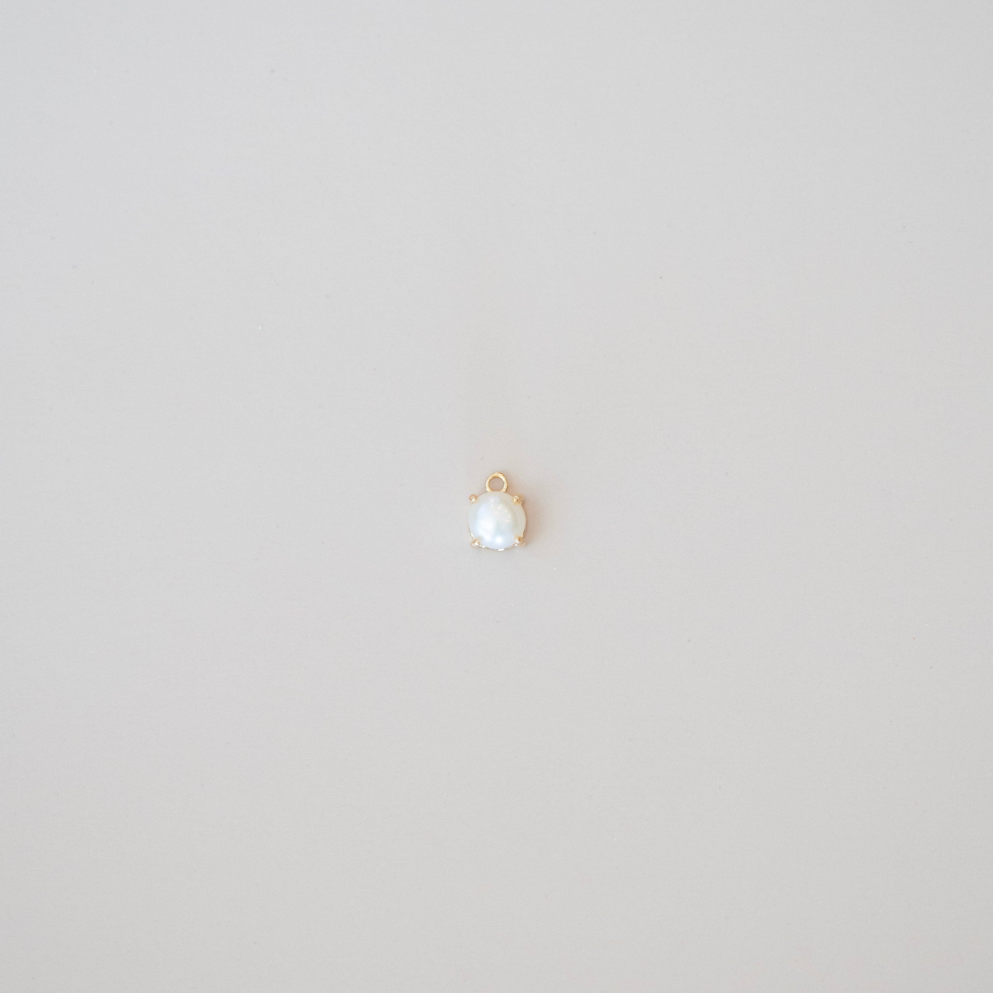Geometrical Birthstone Dangle Charms - Gold Filled
