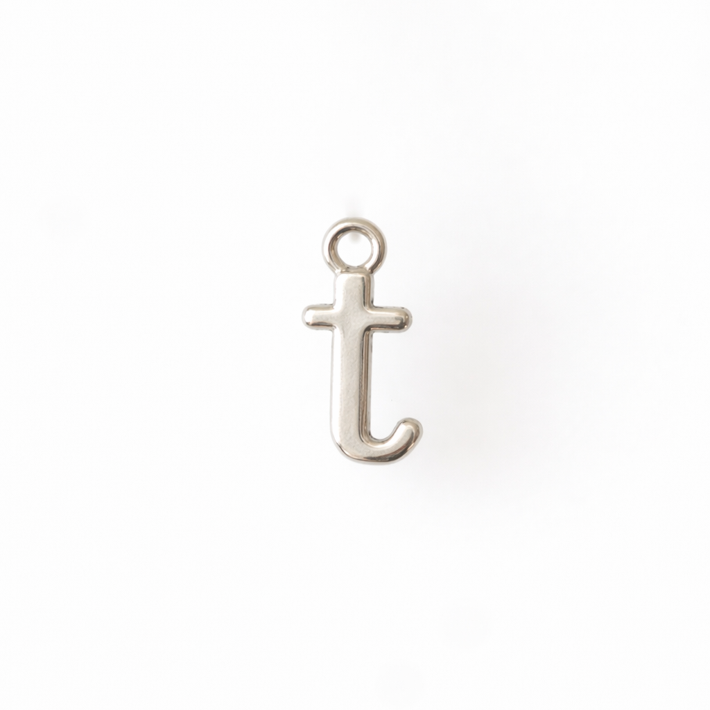 Lowercase Alphabet - Dangle Charm - Sterling Silver
