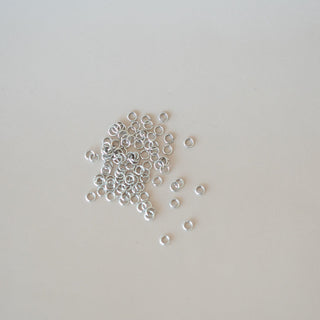 22 Gauge 3mm - Open Jump Rings - Oxidized Sterling Silver