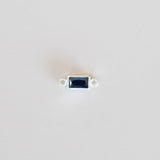 bezel birthstone connector charm