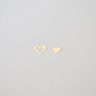 Heart Cutout Charm - Gold Filled