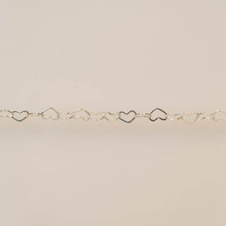 Flat Hearts - Large - Sterling Silver