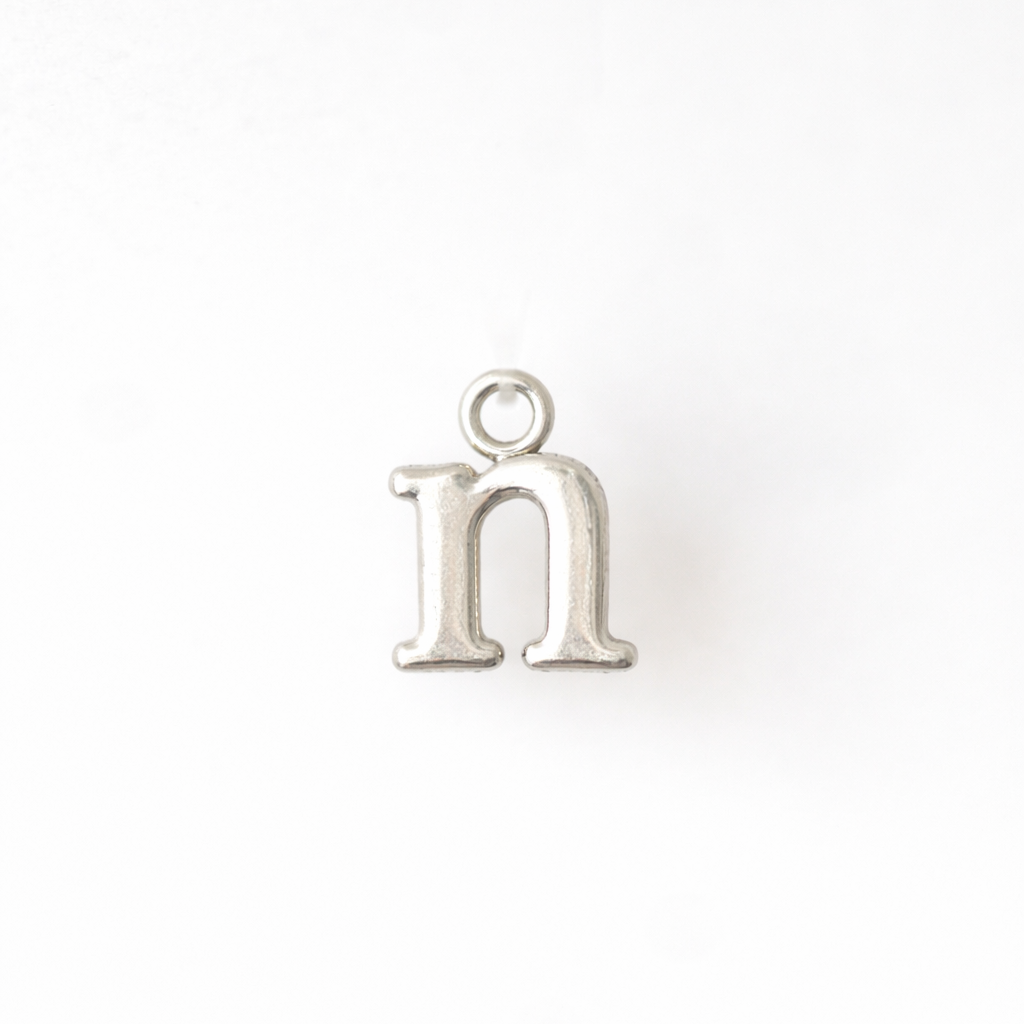 Lowercase Alphabet - Dangle Charm - Sterling Silver
