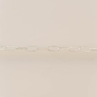 Textured Paperclip - Medium - Sterling Silver