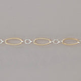 two tone permanent jewelry chain