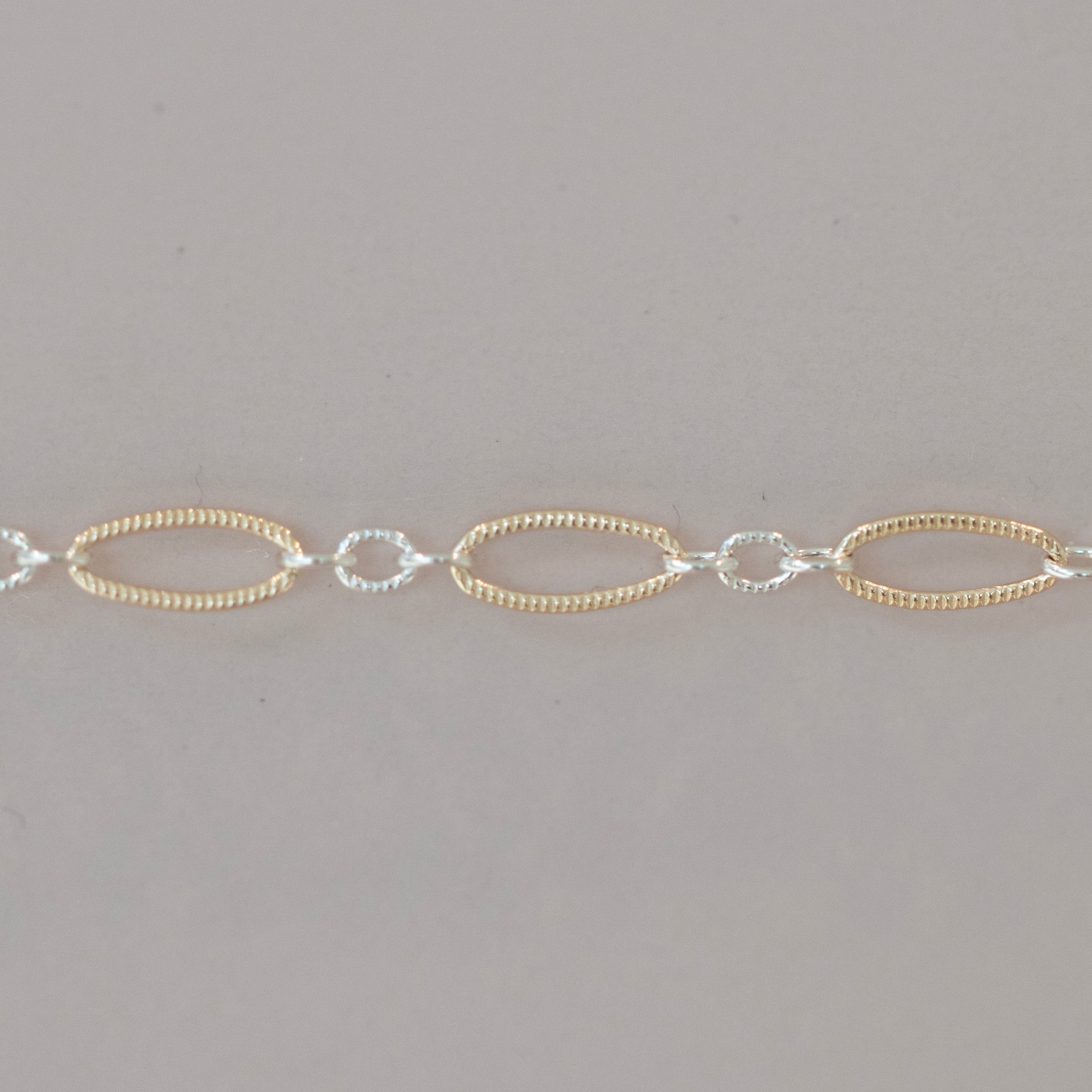 two tone permanent jewelry chain